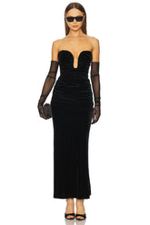 Elvira Velvet Maxi Dress
