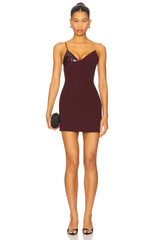 Crystal Embroidered Mini Dress