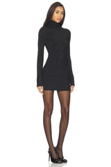 x Christina Elezaj Bessi Turtle Neck Mini Dress