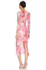 Lena Mesh Midi Dress