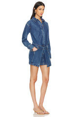 Overturn Denim Mini Dress