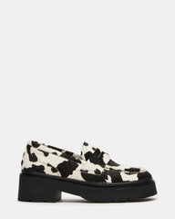 Layken Black Cow Print