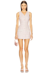 X Revolve Tweed Mini Dress in Pink