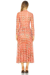 Lea Printed Mesh Dress