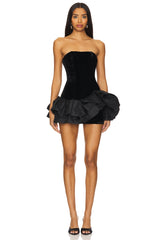 Ella Strapless Ruffle Dress