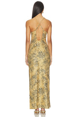 Cross Back Long Dress