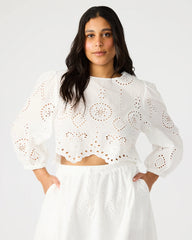 Meera Top White