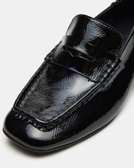 Estee Black Crinkle Patent