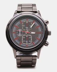Men'S Stainless Steel Watch Black