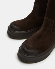 Joselyn Chocolate Brown Suede