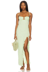 Petal Long Slip Dress