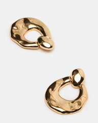 Door Knocker Earrings Gold