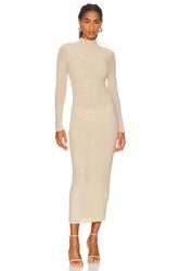 Strobe Diamante Midi Dress