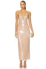 Sequin Cut-Out Dress