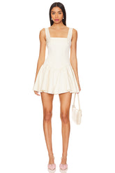 Corset Peplum Satin Mini Dress