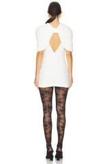 Lace Overlay Shoulder Dress Three-piece Set