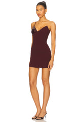 Crystal Embroidered Mini Dress