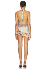 Leopard Halter Mini Dress