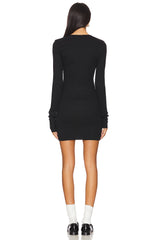 Long Sleeve Crewneck Mini Dress