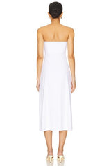 Strapless Bow Midi Dress