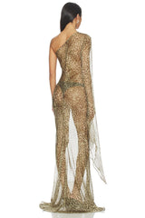 Leopard Print Maxi Dress