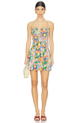Fleur Shirred Mini Dress