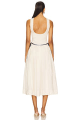 Nightingale Solid Midi Dress