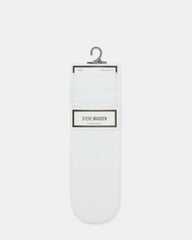 Fishnet Slouchy Crew Socks White