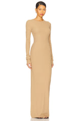 Long Sleeve Crewneck Maxi Dress