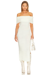 x REVOLVE Off Shoulder Sweater Midi Dress