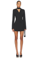 Marissa Neck Tie Blazer Dress