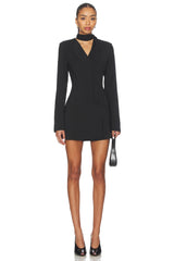 Marissa Neck Tie Blazer Dress