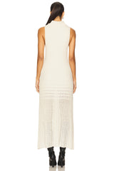 Harley Sweater Maxi Dress In Ivory