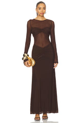 Romy Ruched Maxi Dress