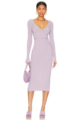 Delaire Button Off Midi Dress