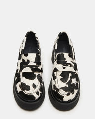 Layken Black Cow Print