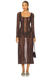 Raphi Lace Midi Dress