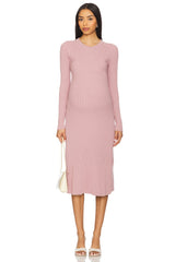 The Eliana Cotton Rib Sweater Dress