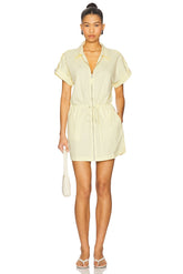 Meg Short Sleeve Zip Front Dress