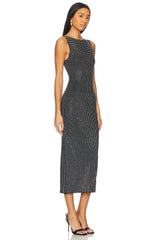 Crystal High Neck Dress