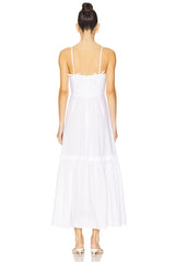 Ruffle Flare Midi Dress