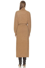 By Marianna Leslia Belted Midi Dress