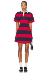 Striped Cotton Jersey Rugby Dress