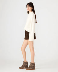 Aviva Faux Fur Skirt Dark Espresso