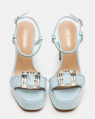 Liandra Buckle Blue Satin