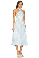 Claudette Gingham Midi Dress