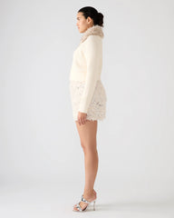 Lysia Sweater Jacket Cream