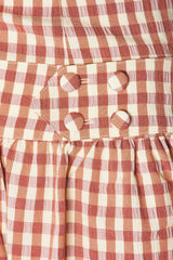 Georgia Gingham Short Sleeve Mini Dress