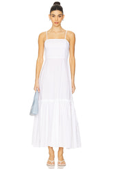 Ruffle Flare Midi Dress