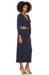 Always Fits Plisse Midi Dress